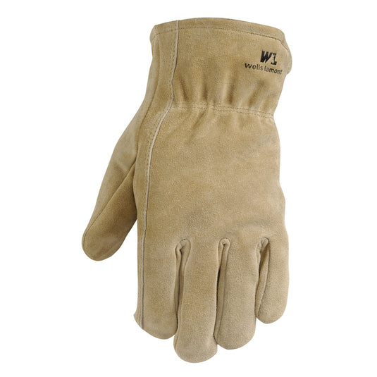 Wells Lamont Suede Cowhide Gloves - Brown Medium