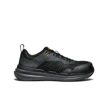Keen Men's Speedworks Work Sneaker (Carbon Toe) Black/Steel Grey 13EE