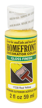 Homefront Gloss Real Yellow Hobby Paint 2 oz