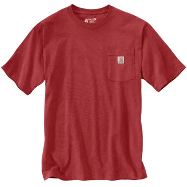 Carhartt Loose Fit Heavyweight Short-Sleeve Pocket T-Shirt (Crabapple Heather) Size M