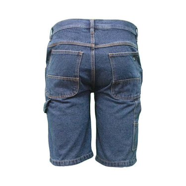 Key Denim Dungaree Shorts (Indigo) Size 42