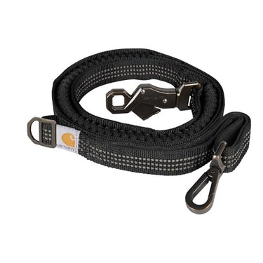 Carhartt Pet Durable Nylon Webbing Shock Absorbing Leash (Black)