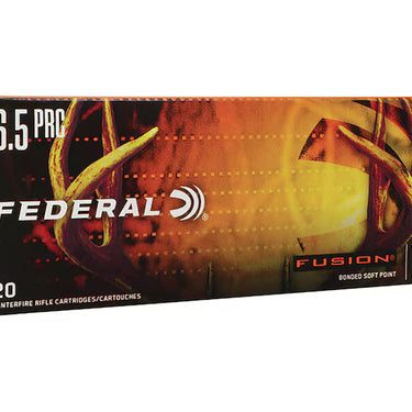 Federal Fusion 6.5 PRC Ammo 140 Grain Bonded Round Nose Box of 20