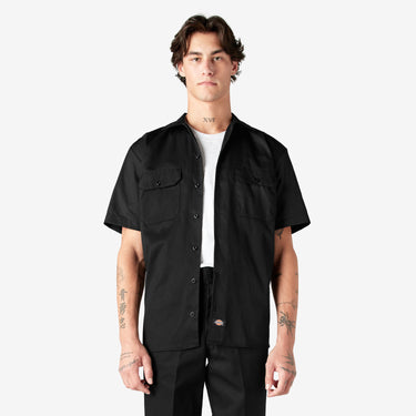 Dickies Short Sleeve Work Shirt (Black) Size L