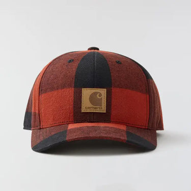 Carhartt Men's Flannel Cap (Red/Black)