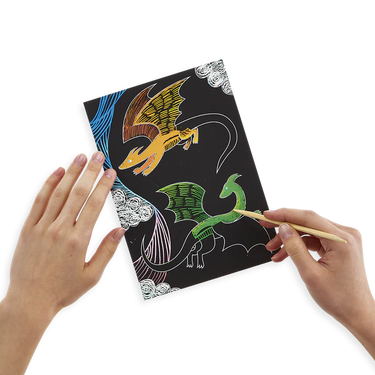 Ooly Fantastic Dragon Scratch and Scribble Scratch Art Kit