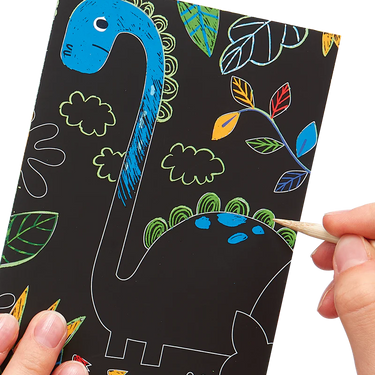 Ooly Dinosaur Days Scratch and Scribble Mini Scratch Art Kit