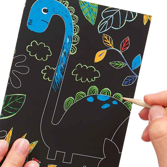 Ooly Dinosaur Days Scratch and Scribble Mini Scratch Art Kit