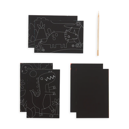 Ooly Dinosaur Days Scratch and Scribble Mini Scratch Art Kit