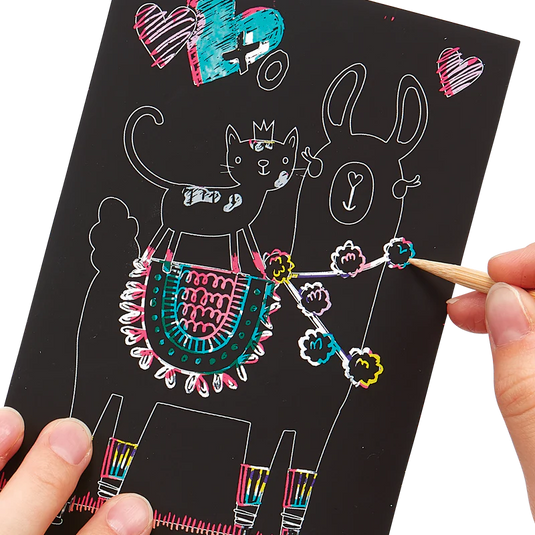 Ooly Funtastic Friends Scratch and Scribble Mini Scratch Art Kit