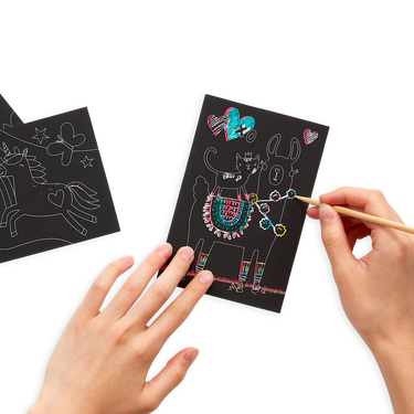 Ooly Funtastic Friends Scratch and Scribble Mini Scratch Art Kit