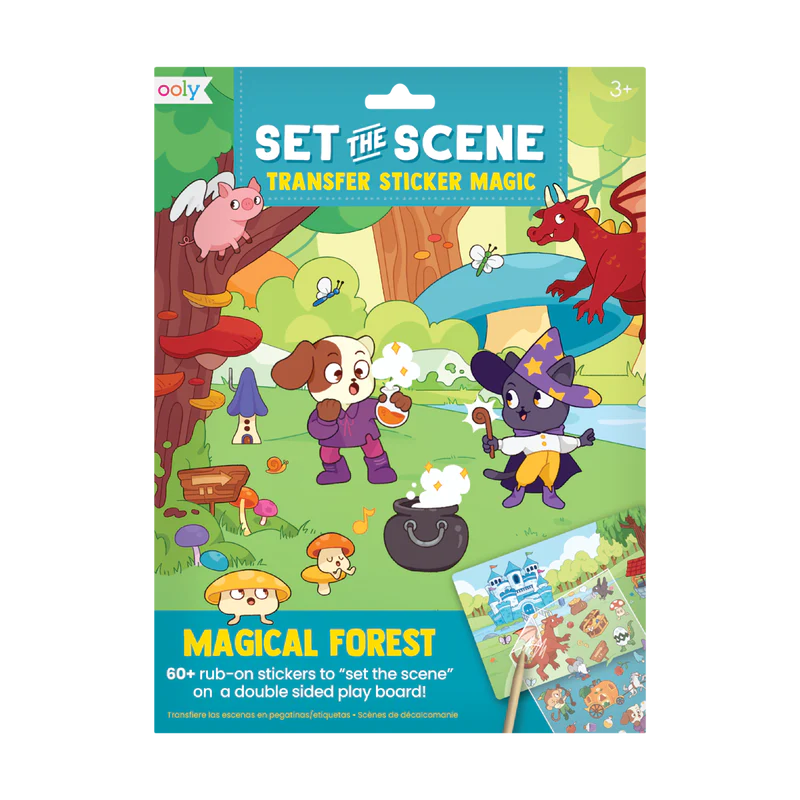 Load image into Gallery viewer, Ooly Set The Scene Transfer Stickers Magic - Magical Forest
