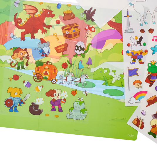 Ooly Set The Scene Transfer Stickers Magic - Magical Forest