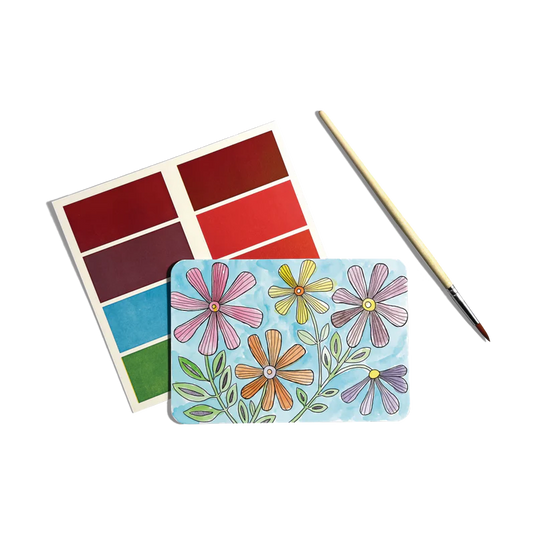 Ooly Scenic Hues Water Color Art Kit - Flowers and Gardens