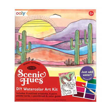 Ooly Scenic Hues Water Color Art Kit - Desert Getaway