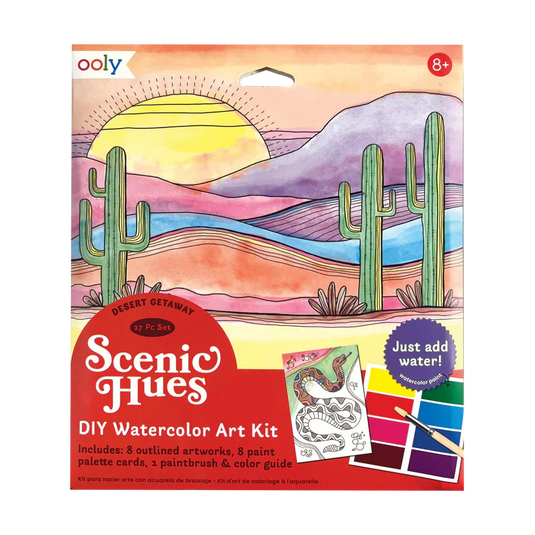 Ooly Scenic Hues Water Color Art Kit - Desert Getaway