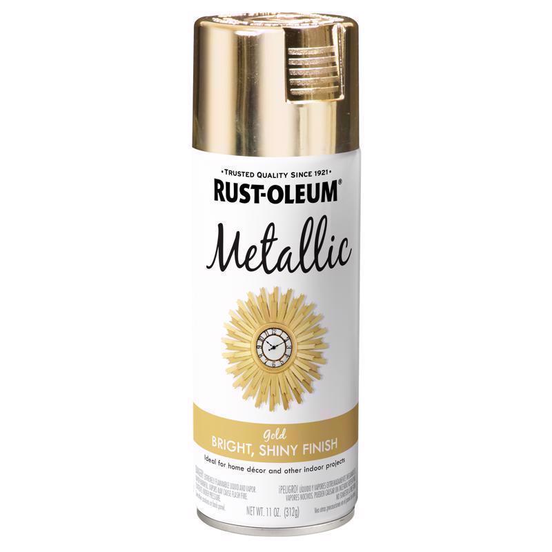 Load image into Gallery viewer, Rust-Oleum Specialty Metallic Gold Metallic Spray Paint 11 oz
