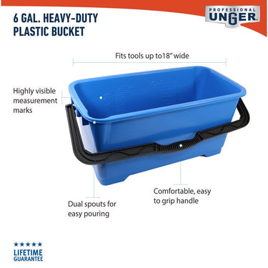 Unger 6 gal Bucket Blue