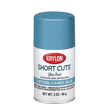 Krylon Short Cuts Gloss Cotton Candy Blue Spray Paint 3 oz