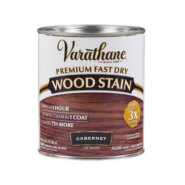 Varathane Premium Semi-Transparent Cabernet Oil-Based Urethane Modified Alkyd Fast Dry Wood Stain 1qt