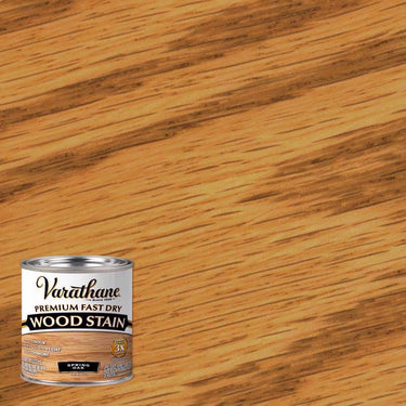 Varathane Premium Semi-Transparent Spring Oak Oil-Based Urethane Modified Alkyd Fast Dry Wood Stain 1/2p