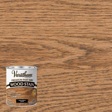 Varathane Semi-Transparent Golden Oak Oil-Based Urethane Modified Alkyd Fast Dry Wood Stain 1 qt (In-Store Pickup)
