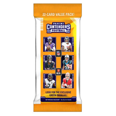 NFL 2024 Panini Contenders Football Trading Card Fat Pack