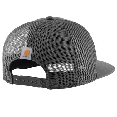 Carhartt Men's Washed Duck Flat Brim Eagle Graphic Cap (Gravel)