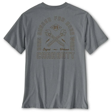 Carhartt Irvine Relaxed Outdoor T-Shirt (Weather Ash Heather) Size M
