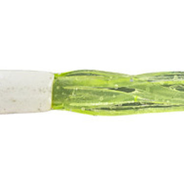Big Bite Baits Crappie Tube 1.5" White/Chartreuse