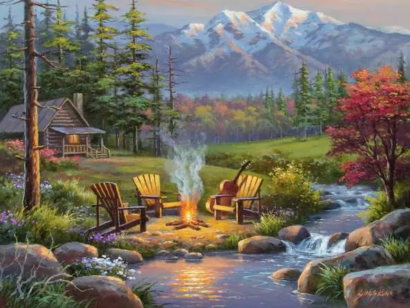 Load image into Gallery viewer, Jigsaw Puzzle Riverside Livingroom - 750 Pieces
