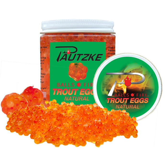 Pautzke Bait Balls O' Fire Trout Eggs, Natural 8oz