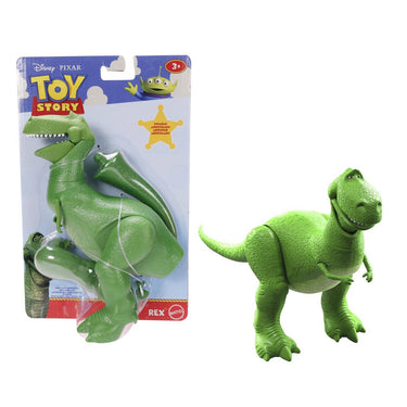 Toy Story Rex action figure in package and out of package