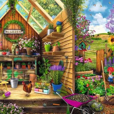 Jigsaw Puzzle Gardener's Getaway - 300 Pieces
