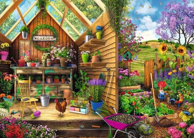 Load image into Gallery viewer, Jigsaw Puzzle Gardener&#39;s Getaway - 300 Pieces
