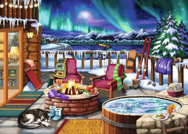 Load image into Gallery viewer, Jigsaw Puzzle Northern Lights - 500 Pieces
