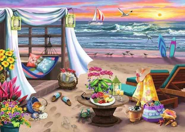 Load image into Gallery viewer, Jigsaw Puzzle Cabana Retreat - 500 Pieces
