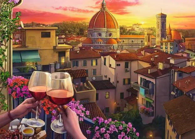 Load image into Gallery viewer, Jigsaw Puzzle Cozy Wine Terrace - 500 Pieces
