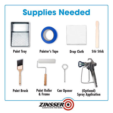 Zinsser Bulls Eye 123 White Water-Based Styrenated Acrylic Primer and Sealer 1 gal