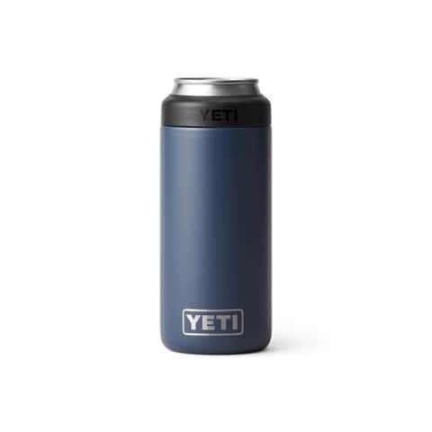 YETI Rambler 12 oz Navy BPA Free Colster Slim Can Insulator