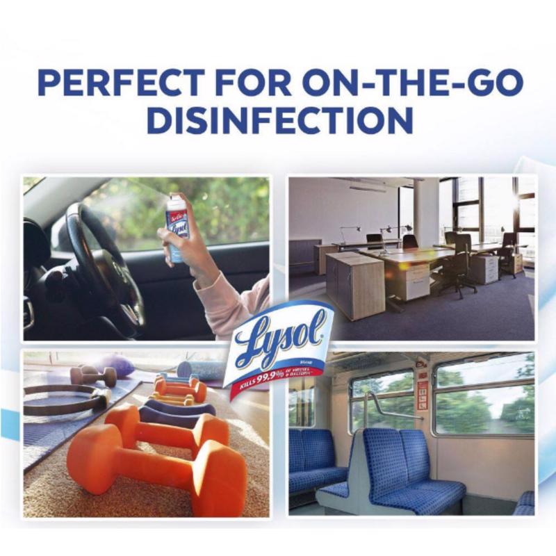 Load image into Gallery viewer, Lysol To Go Crisp Linen Scent Disinfectant Spray 1 oz 1 pk
