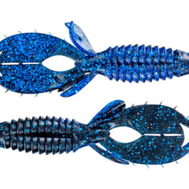 Big Bite Baits YoMama 4" Black/Blue Metal Flake Laminate
