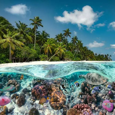 Jigsaw Puzzle A Dive in the Maldives - 2000 Pieces Puzzle