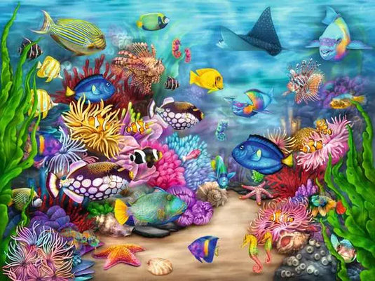 Jigsaw Puzzle Costa Rica Reef LIfe - 750 Pieces