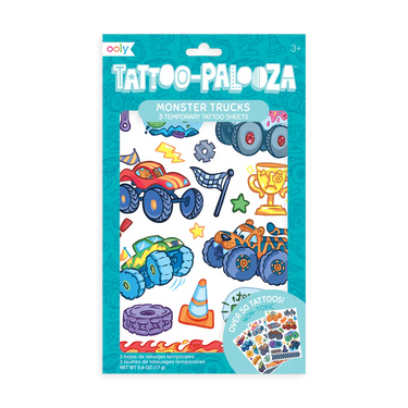 Ooly Tattoo-Palooza Temporary Tattoos - Monster Truck