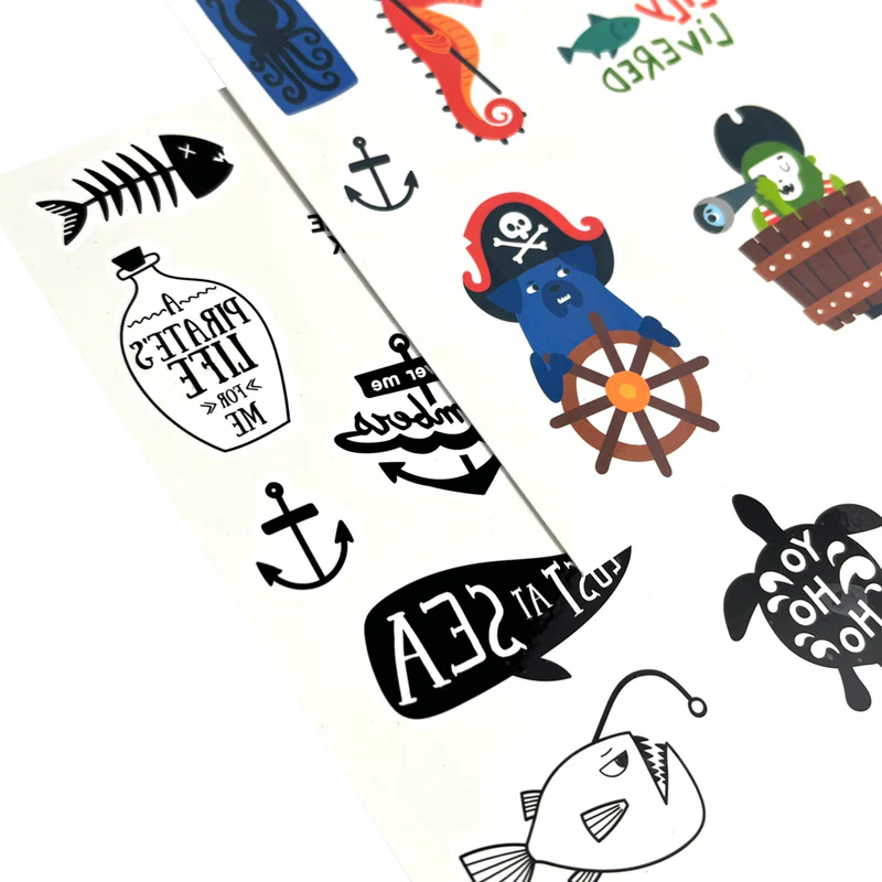 Load image into Gallery viewer, Ooly Mini Tattoo Palooza Temporary Tattoos - Pirate&#39;s Life
