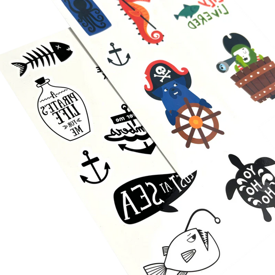 Ooly Mini Tattoo Palooza Temporary Tattoos - Pirate's Life