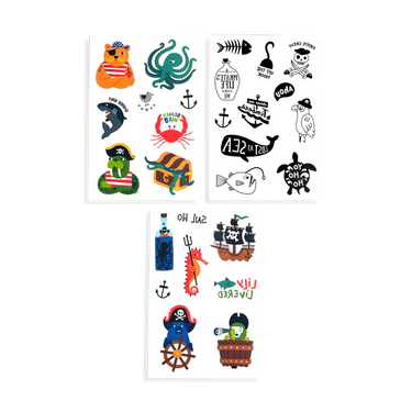 Ooly Mini Tattoo Palooza Temporary Tattoos - Pirate's Life