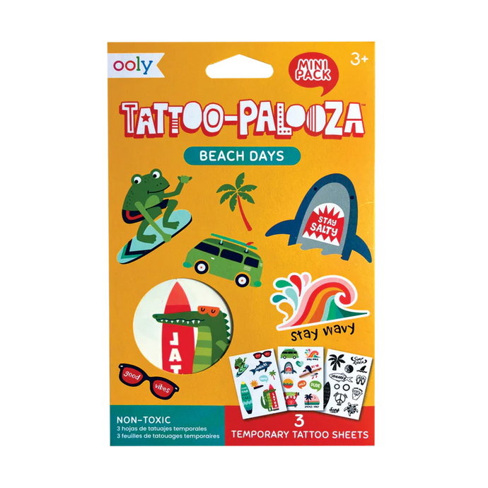 Ooly Mini Tattoo Palooza Temporary Tattoos - Beach Days