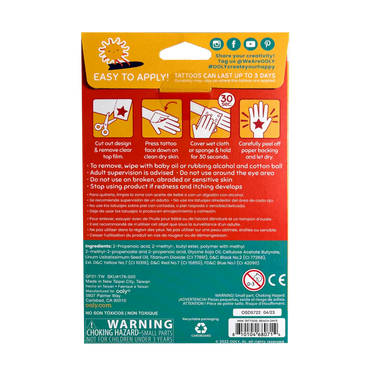 Ooly Mini Tattoo Palooza Temporary Tattoos - Beach Days